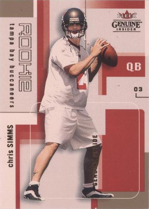 Fleer Genuine Insider Chris Simms #117 2003