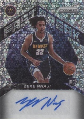 Zeke Nnaji ROOKIE SGC 9.5 2020-21 Prizm BLUE WAVE #266 Denver