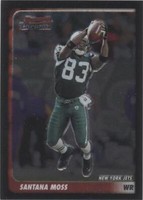 2003 Bowman Chrome Santana Moss #55