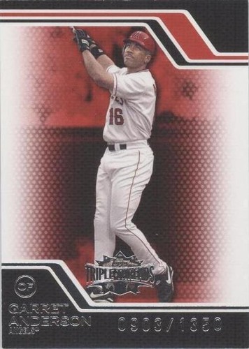 2008 Topps Triple Threads - Garret Anderson #49