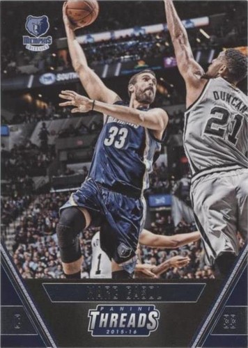 2015-16 Panini Threads - Marc Gasol #66