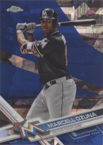 2017 Topps Chrome Sapphire Edition - Marcell Ozuna #23