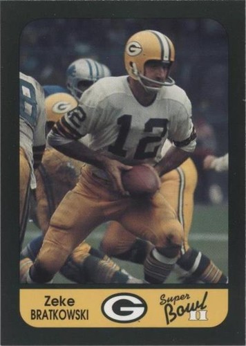 1991 Champion Cards Green Bay Packers Super Bowl II 25th Anniversary Zeke Bratkowski #33