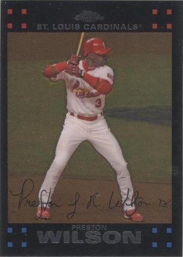 2003 Topps Chrome Preston Wilson Rockies Uncirculated Blue