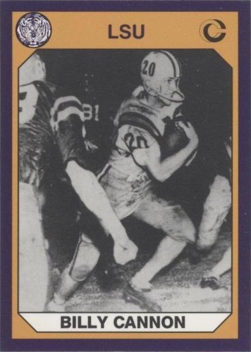 1990 Collegiate Collection LSU Tigers Billy Cannon #7