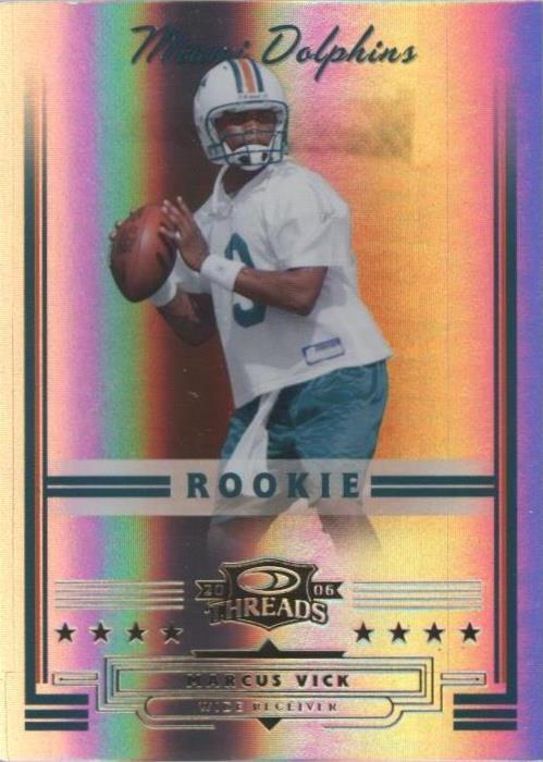 2006 Donruss Threads Marcus Vick #216