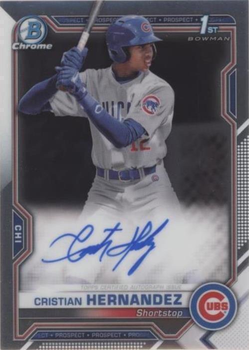 2021 Bowman Chrome - Cristian Hernandez #CPA-CH
