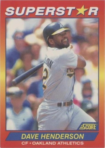 1992 Score 100 Hottest Players - Dave Henderson #92