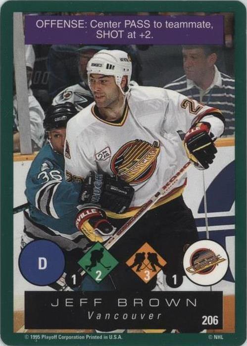 1995-96 Playoff One on One Challenge - Jeff Brown #206