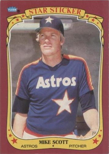 1986 Fleer Star Stickers - Mike Scott #108