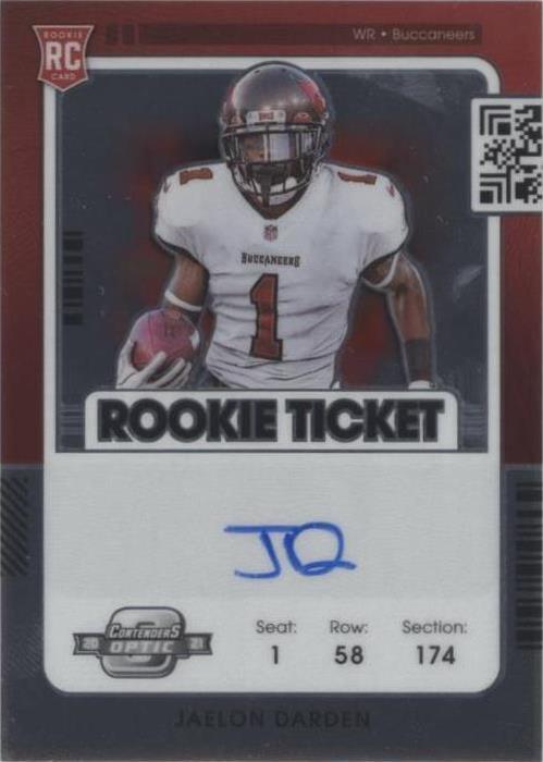 2021 Panini Contenders Optic Jaelon Darden #135