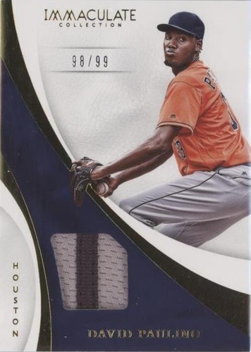 2017 Panini Immaculate Collection - David Paulino #S-DP