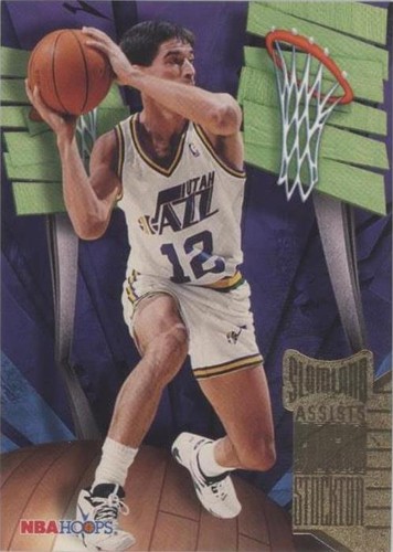 1995-96 HOOPS SLAMLAND #SL47 JOHN STOCKTON Utah Jazz Basketball