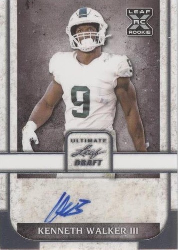 2022 Leaf Ultimate Draft Kenneth Walker III #BA-KW1
