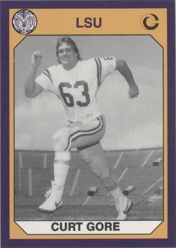 1990 Collegiate Collection LSU Tigers Curt Gore #55