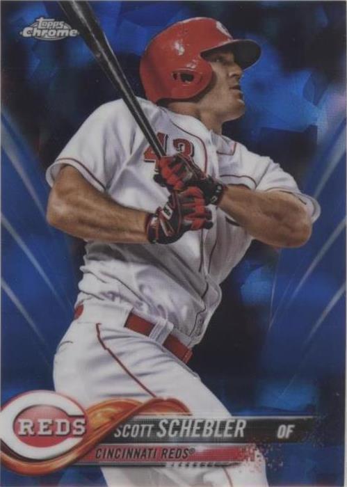 2018 Topps Chrome Sapphire Edition - Scott Schebler #504