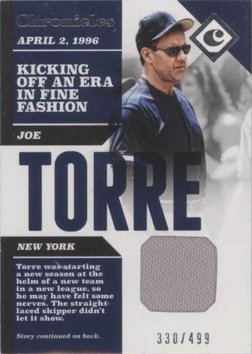 2017 Panini Chronicles - Joe Torre #CS-JT