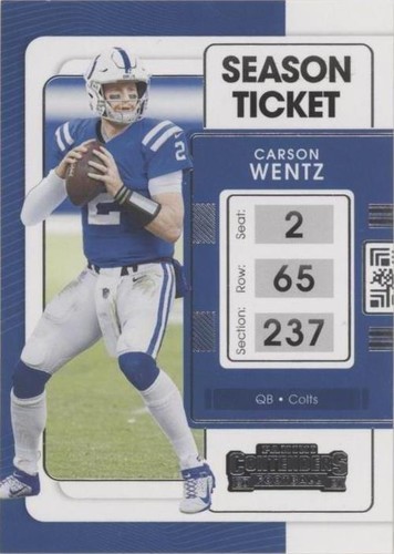 2021 Panini Contenders Carson Wentz #41