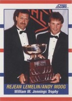 1990-91 Score - Andy Moog Reggie Lemelin #365