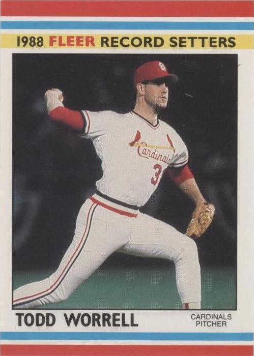 Fleer Baseball Record Setters 1988 - Todd Worrell #44