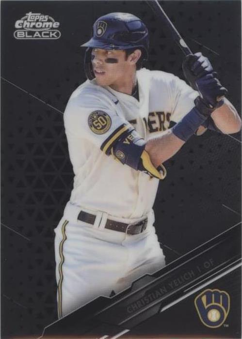 2020 Topps Chrome Black - Christian Yelich #93
