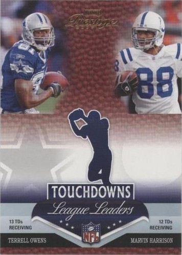 2007 Playoff Prestige Marvin Harrison Terrell Owens #LL-18