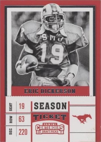 2017 Panini Contenders Draft Picks Eric Dickerson #36