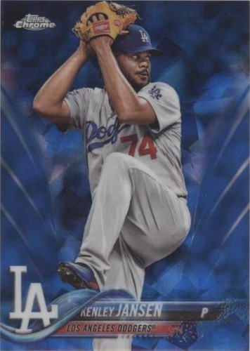 2018 Topps Chrome Sapphire Edition - Kenley Jansen #696