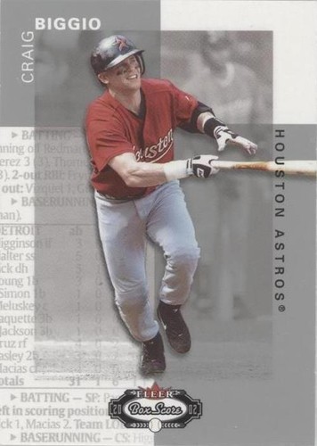 2002 Fleer Box Score - Craig Biggio #55