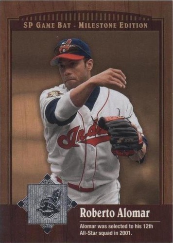 2001 SP Game Bat Edition Milestone - Roberto Alomar #12