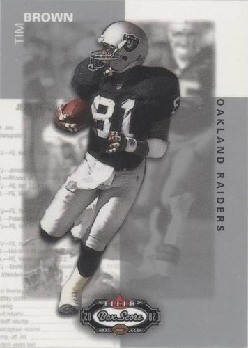2002 Fleer Box Score Tim Brown #4