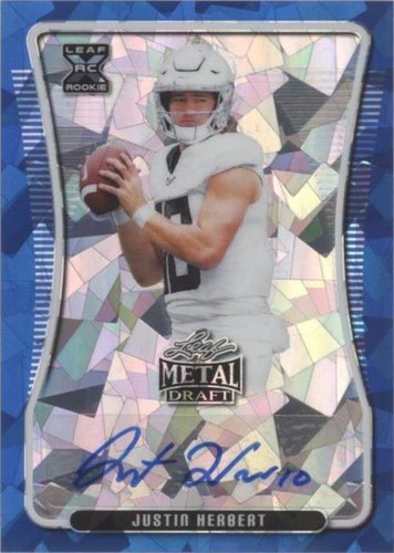 2020 Leaf Metal Draft Justin Herbert #BA-JH2