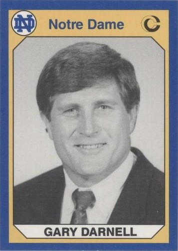 1990 Collegiate Collection University of Notre Dame Gary Darnell #101