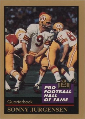 1991 Enor Pro Football Hall of Fame Sonny Jurgensen #75