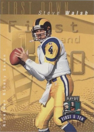 1997 Playoff First & Ten Steve Walsh #234