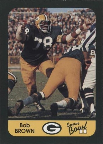 1991 Champion Cards Green Bay Packers Super Bowl II 25th Anniversary Bob Brown #34