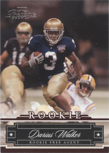 2007 Playoff Prestige Darius Walker #161