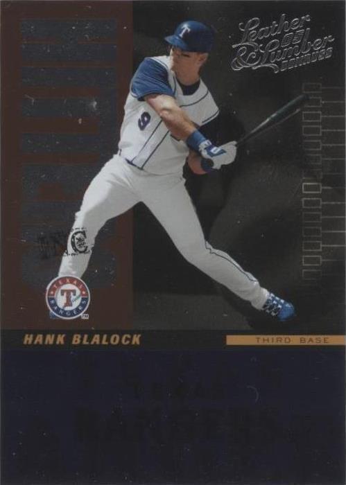 2005 Donruss Leather & Lumber - Hank Blalock #HI-7