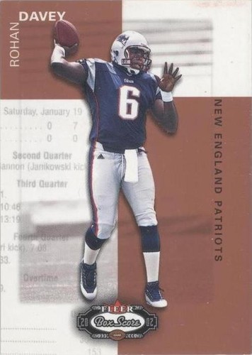 2002 Fleer Box Score Rohan Davey #166