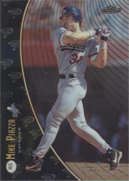 1998 Topps Finest - Bernie Williams Mike Piazza #M15
