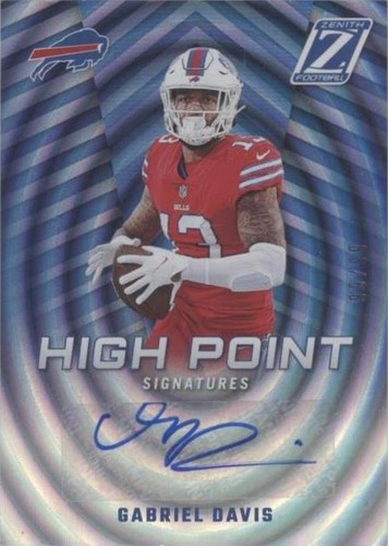 2022 Panini Zenith Gabriel Davis #HP-GD