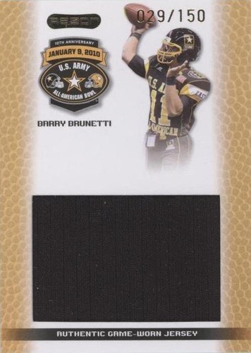 2010 Razor U.S. Army All-American Bowl Barry Brunetti #JS-BB1
