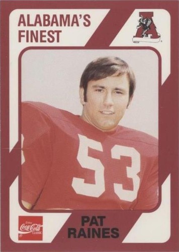 1989 Collegiate Collection Alabama Crimson Tide Pat Raines #548