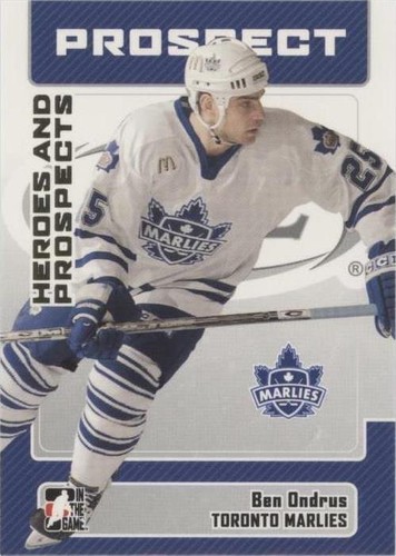 2006-07 In the Game Heroes and Prospects - Ben Ondrus #39