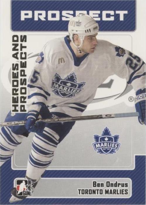 2006-07 In the Game Heroes and Prospects - Ben Ondrus #39