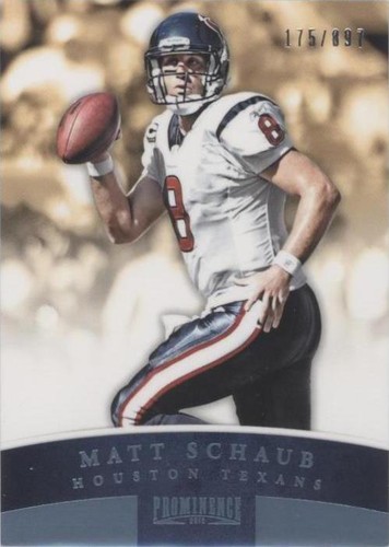 2012 Panini Prominence Matt Schaub #38