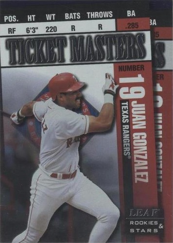 1998 Leaf Rookies & Stars - Ivan Rodriguez Juan González #8