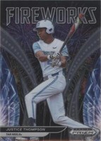 2021 Panini Prizm Draft Picks - Justice Thompson #F-JT