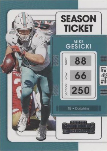 2021 Panini Contenders Mike Gesicki #62