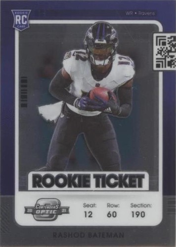 2021 Panini Contenders Optic Rashod Bateman #87